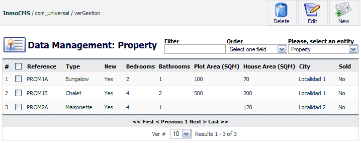 Data Management Interface